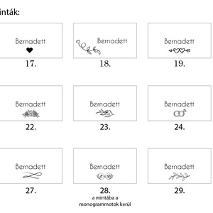 Kraft kartonból készült ültetőkártya szalaggal (szalag mellékelve vagy masnival kötve) - esküvő - meghívó & kártya - ültetési rend - Meska.hu