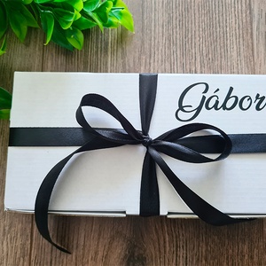 Névre szóló tanú felkérő zokni / ajándék zokni díszdobozban - esküvő - meghívó & kártya - tanú felkérő - Meska.hu