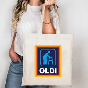 Oldi vicces vászontáska, Táska & Tok, Bevásárlás & Shopper táska, Shopper, textiltáska, szatyor, Decoupage, transzfer és szalvétatechnika, Fotó, grafika, rajz, illusztráció, MESKA