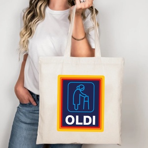 Oldi vicces vászontáska - táska & tok - bevásárlás & shopper táska - shopper, textiltáska, szatyor - Meska.hu