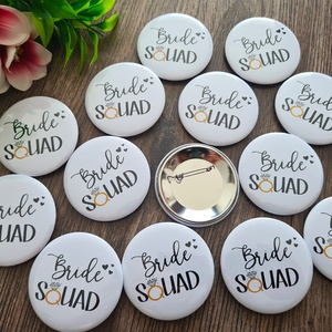 Bride squad lánybúcsús kitűző - esküvő - lánybúcsú - Meska.hu