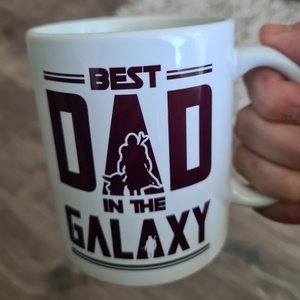 Best Dad in the Galaxy - Mandalorian bögre - otthon & életmód - konyhafelszerelés, tálalás - tálalás - bögre & csésze - Meska.hu