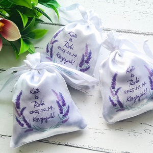 Levendulavirággal töltött zsákocska köszönetajándék - esküvő - emlék & ajándék - köszönőajándék - Meska.hu