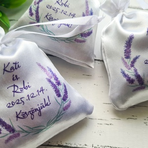 Levendulavirággal töltött zsákocska köszönetajándék - esküvő - emlék & ajándék - köszönőajándék - Meska.hu