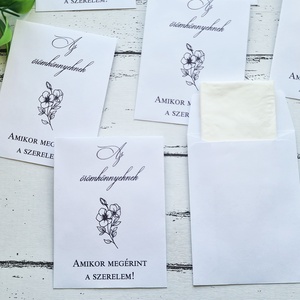 Az örömkönnyeknek - esküvői zsebkendő - esküvő - emlék & ajándék - köszönőajándék - Meska.hu