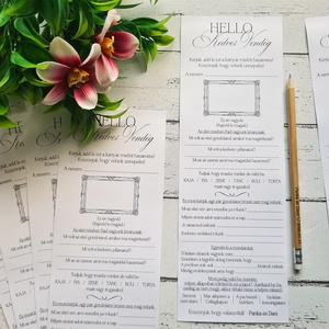 Helló Kedves Vendég - kártya - esküvő - emlék & ajándék - köszönőajándék - Meska.hu