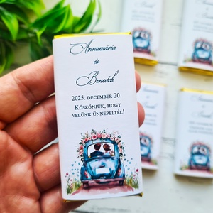 Esküvői csoki, csokoládé köszönetajándék, Esküvő, Emlék & Ajándék, Köszönőajándék, Fotó, grafika, rajz, illusztráció, MESKA