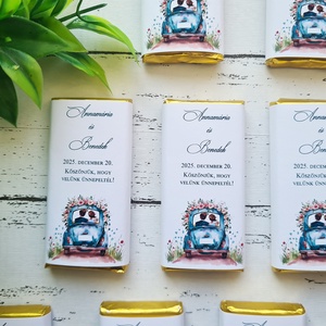 Esküvői csoki, csokoládé köszönetajándék - esküvő - emlék & ajándék - köszönőajándék - Meska.hu