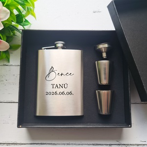 Laposüveg szett - férfi tanú felkérő ajándék - Meska.hu