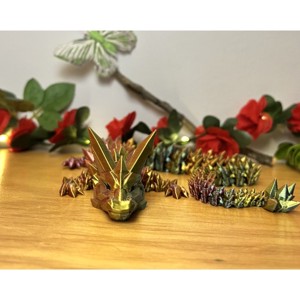 3d nyomtatott kristály sárkány - játék & sport - plüssállat & játékfigura - más figura - Meska.hu