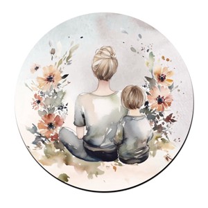 Anya és kicsi fia mintás bögre alátét, , , MESKA