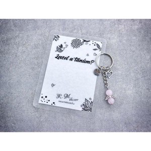 Leszel a tanúm kulcstartó rózsakvarccal, Esküvő, Meghívó & Kártya, Tanú felkérő, , MESKA