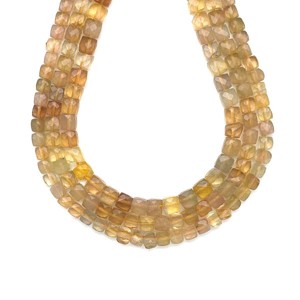 Citrin natur fazettált kocka 5x5mm, Kellékek & szerszámok, Ásvány alapanyag, Ásványfüzér, , MESKA