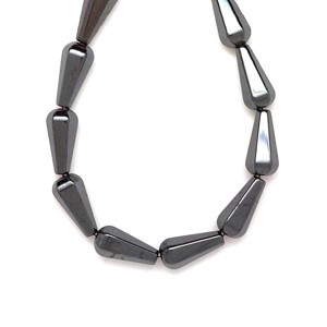 Hematit hatlap csepp 5-9x20mm, Kellékek & szerszámok, Ásvány alapanyag, Ásványfüzér, , MESKA