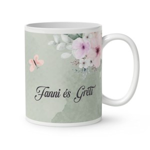 Kérd a neveddel - Anya és a Lánykái mintás bögre - otthon & életmód - konyhafelszerelés, tálalás - tálalás - bögre & csésze - Meska.hu