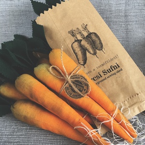 Sárgarépa textilből (1 csomag = 2 db répa) -  - Meska.hu