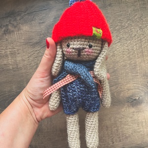 Pepi nyuszi / horgolt - amigurumi - játék & sport - plüssállat & játékfigura - nyuszi - Meska.hu