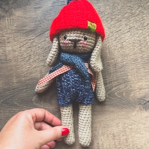 Pepi nyuszi / horgolt - amigurumi - játék & sport - plüssállat & játékfigura - nyuszi - Meska.hu