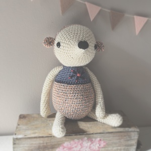 Tádé  / horgolt  - amigurumi figura - játék & sport - plüssállat & játékfigura - egér - Meska.hu
