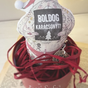 Tetovált Mikulás kisgatyában - karácsony - karácsonyi lakásdekoráció - karácsonyfadíszek - Meska.hu