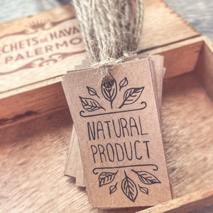 Címke csomag kézműveseknek - Natural Product -, Művészet, Címkék, gyufásdobozok, Fotó, grafika, rajz, illusztráció, MESKA