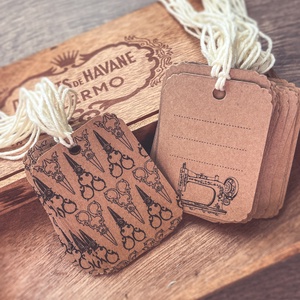 Címke csomag kézműveseknek - Vintage varrógép -, DIY (Csináld magad), Egységcsomag, Fotó, grafika, rajz, illusztráció, MESKA