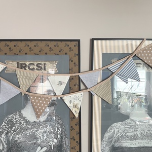 Textil zászló girland / bunting / zászló füzér - otthon & életmód - dekoráció - fali és függő dekoráció - falra akasztható dekor - Meska.hu