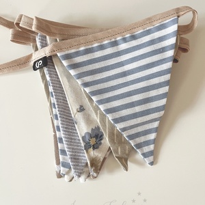 Textil zászló girland / bunting / zászló füzér, Otthon & Életmód, Dekoráció, Fali és függő dekoráció, Falra akasztható dekor, Varrás, MESKA