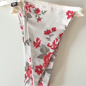 Textil zászló girland / bunting / zászló füzér - otthon & életmód - dekoráció - fali és függő dekoráció - falra akasztható dekor - Meska.hu