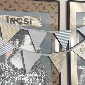 Textil zászló girland / bunting / zászló füzér - Meska.hu