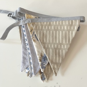 Textil zászló girland / bunting / zászló füzér - otthon & életmód - dekoráció - fali és függő dekoráció - falra akasztható dekor - Meska.hu