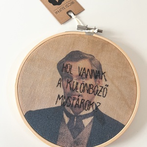 Szindbád idézet hímzés / fali dekoráció - otthon & életmód - dekoráció - fali és függő dekoráció - falra akasztható dekor - Meska.hu