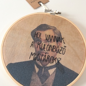 Szindbád idézet hímzés / fali dekoráció - otthon & életmód - dekoráció - fali és függő dekoráció - falra akasztható dekor - Meska.hu