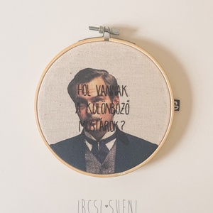Szindbád idézet hímzés / fali dekoráció - Meska.hu