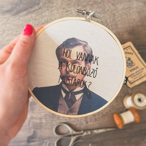 Szindbád idézet hímzés / fali dekoráció - Meska.hu
