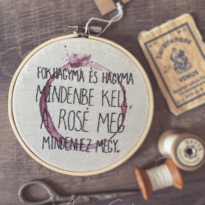 Fokhagyma és hagyma... / hímzett  fali dekoráció - otthon & életmód - dekoráció - fali és függő dekoráció - falra akasztható dekor - Meska.hu