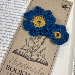 Tavaszi Horgolt virág könyvjelző / ajándék könyvmolyoknak, Könyv & Zene, Könyvjelző, Horgolás, MESKA