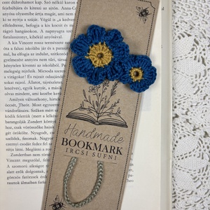 Tavaszi Horgolt virág könyvjelző / ajándék könyvmolyoknak - könyv & zene - könyvjelző - Meska.hu