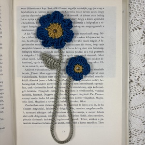 Tavaszi Horgolt virág könyvjelző / ajándék könyvmolyoknak - könyv & zene - könyvjelző - Meska.hu