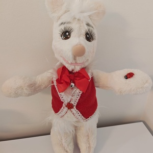 Kézzel készült egyedi drótvázas figura eladó. - ünnepi díszek, dekorációk - húsvéti díszek és dekorációk - húsvéti virágos díszek - Meska.hu