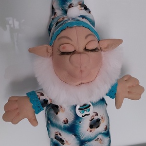 Kézzel készült egyedi drótvázas figura eladó. , Játék & Sport, Plüssállat & Játékfigura, Manó, Varrás, MESKA