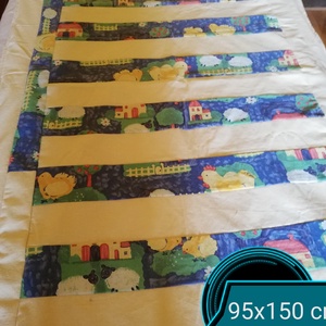 Patchwork takaró, Otthon & Életmód, Babaszoba, gyerekszoba, Babatakaró, gyerek pléd, Patchwork, foltvarrás, MESKA