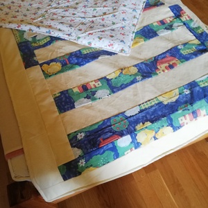 Patchwork takaró - otthon & életmód - babaszoba, gyerekszoba - babatakaró, gyerek pléd - Meska.hu