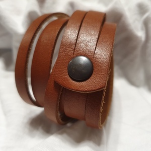 Brown dream - bőrkarkötő - ékszer - karkötő - Meska.hu