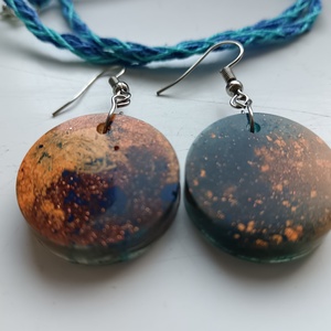 Nebula epoxigyanta ékszerszett - ékszer - ékszerszett - Meska.hu