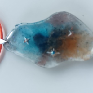 Nebula epoxigyanta medál - ékszer - ékszerszett - Meska.hu