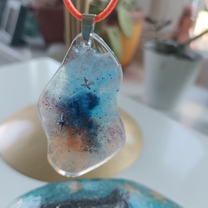 Nebula epoxigyanta medál - Meska.hu