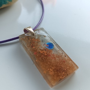 Nebula epoxigyanta medál, Ékszer, Ékszerszett, Ékszerkészítés, Fonás (csuhé, gyékény, stb.), MESKA