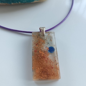 Nebula epoxigyanta medál - ékszer - ékszerszett - Meska.hu