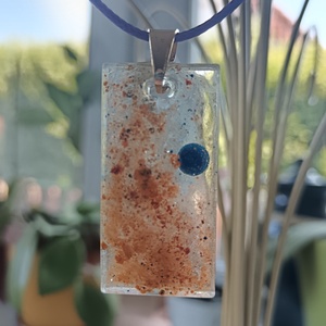 Nebula epoxigyanta medál - ékszer - ékszerszett - Meska.hu